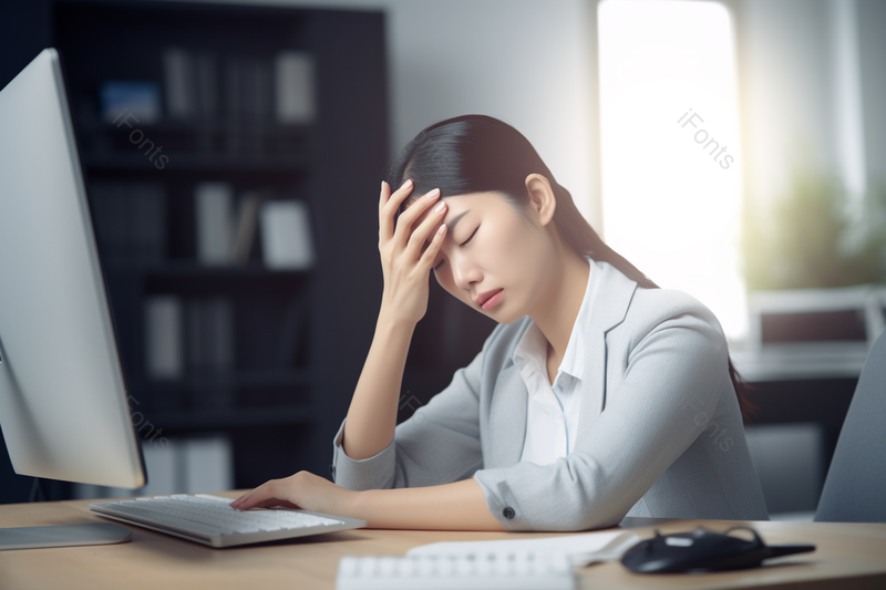 亚健康白领商务女性疲惫场景,高清,摄影图,摄影图片,图片大全,摄影图免费下载